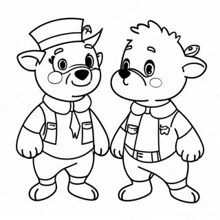 True And Bartleby In Adventure Coloring Page 107847-44923