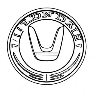 Honda Logo Coloring Page 107896-44951