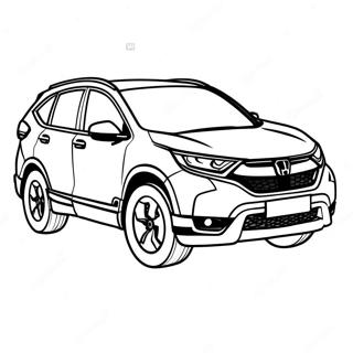 Honda Cr V Suv Coloring Page 107899-44961