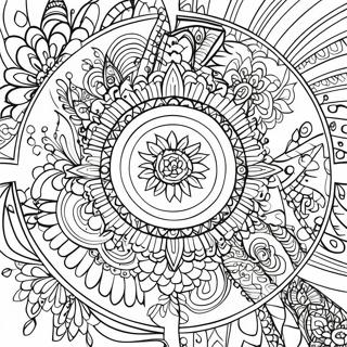 Relaxing Wellness Mandala Coloring Page 107922 44975
