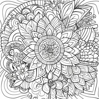 Relaxing Wellness Mandala Coloring Page 107922 44976