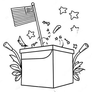 Festive Election Day Coloring Page 107947-44993