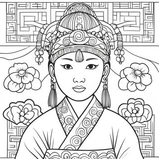 Korean Coloring Pages