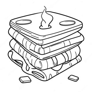 S Mores Coloring Page 108074-45091