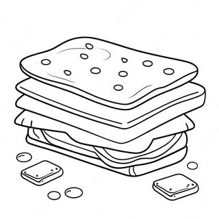 S Mores Coloring Page 108074-45092