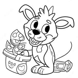 Mangle Fnaf Character In Action Coloring Page 108101-45115
