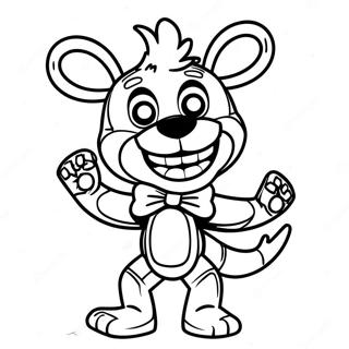Mangle Fnaf Playful Pose Coloring Page 108103-45123