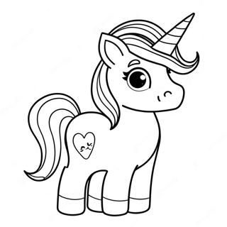 Cute Pop It Unicorn Coloring Page 108128 45138