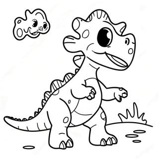 Happy Pop It Dinosaur Coloring Page 108129-45142