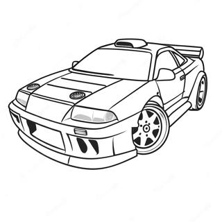 Drift Car Coloring Pages