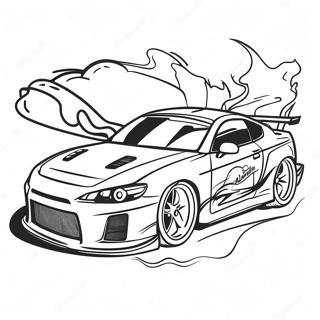 Cool Drift Car Racing Coloring Page 108283-45254