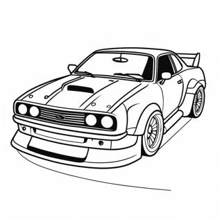 Cool Drift Car Racing Coloring Page 108283-45255