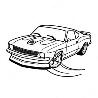 Cool Drift Car Racing Coloring Page 108283-45256