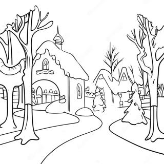 January Winter Wonderland Coloring Page 108411-45352
