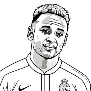 Neymar Psg Coloring Page 108436-45370