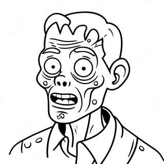 Witty Zombie Dark Humor Coloring Page 108465-45401