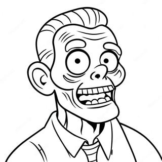 Witty Zombie Dark Humor Coloring Page 108465-45402