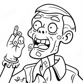 Witty Zombie Dark Humor Coloring Page 108465-45404