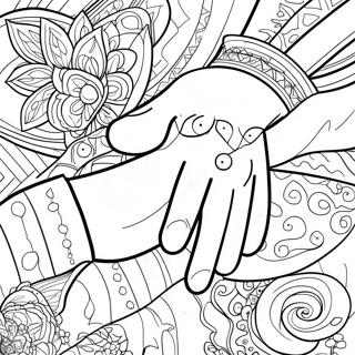 Hands Coloring Pages