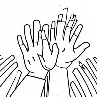 Hands Reaching For The Sky Coloring Page 108542-45462