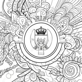 Peru Flag Coloring Page 108564-45471
