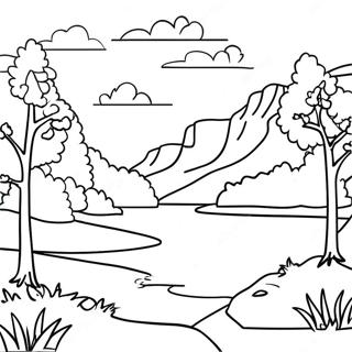 Beautiful Tennessee Landscape Coloring Page 108591-45495