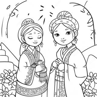 Colorful Aapi Festival Celebration Coloring Page 108617-45513