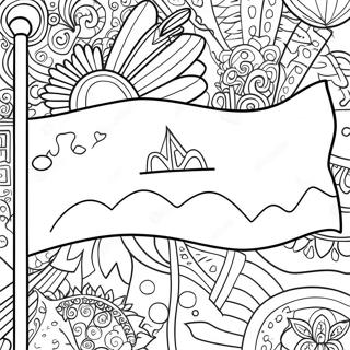 Colombia Flag Coloring Page 108642-45531