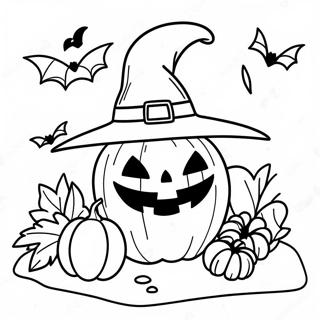 Aesthetic Halloween Coloring Pages