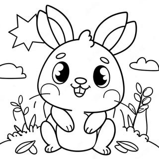 Sunny Bunnies Coloring Pages