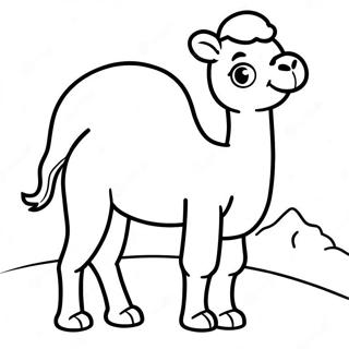 Cute Baby Camel Coloring Page 108774 45639
