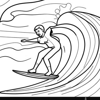 Surfing Coloring Pages