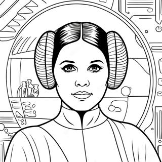 Princess Leia Coloring Page 108850-45690