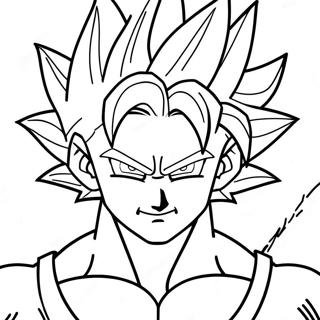 Super Saiyan Vegito Coloring Page 108877-45713