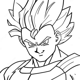 Super Saiyan Vegito Coloring Page 108877-45714