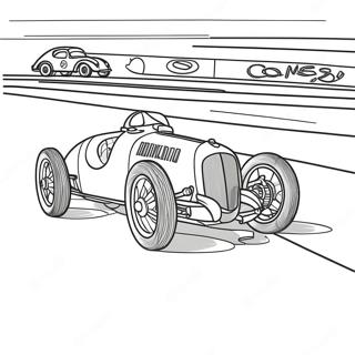 Classic Race Car Coloring Page 10887-2686