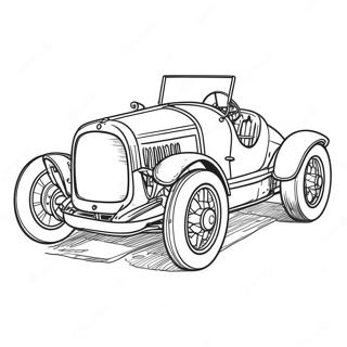 Vintage Race Car Coloring Page 10889-1061