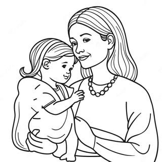 Mommy And Me Coloring Pages