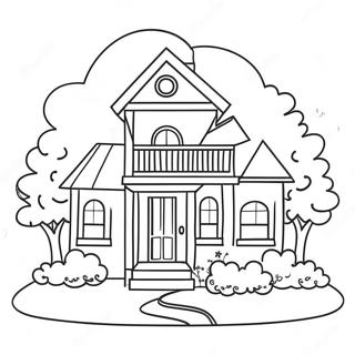 Barbie Dream House Coloring Pages