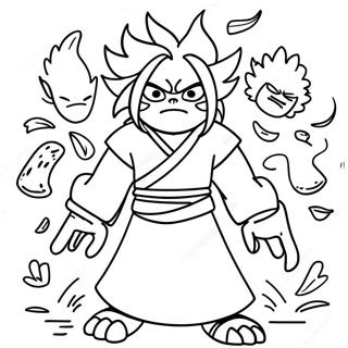 Madara Summoning Creatures Coloring Page 108981-45802