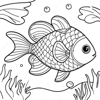 Rainbow Fish Coloring Pages