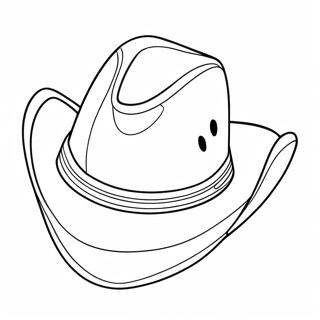 Cowboy Hat Preppy Coloring Pages