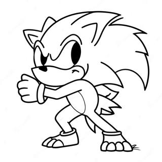 Sonic The Werehog Coloring Page 109081-45869