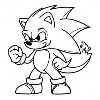 Sonic The Werehog Coloring Page 109081-45871