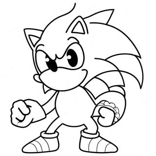 Sonic The Werehog Coloring Page 109081-45933