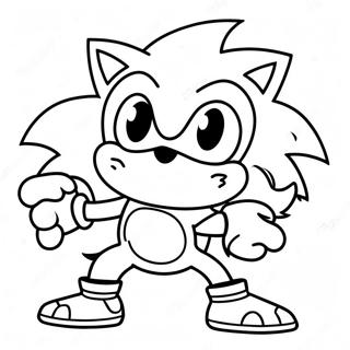 Sonic The Werehog Coloring Page 109081-45934