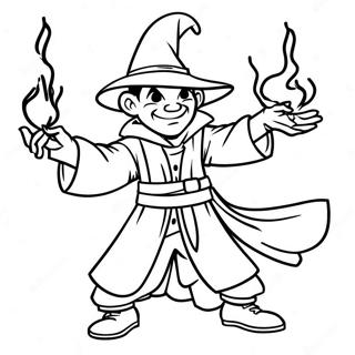 Mal Casting Spells Coloring Page 109111 45971