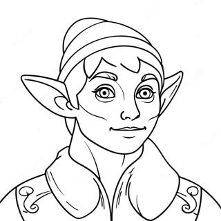 Elf For Adults Coloring Pages