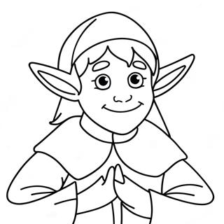 Elf Coloring Page 109133-45975