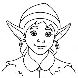 Elf Coloring Page 109133-45976